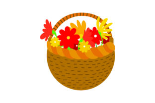 Basket of Flowers - Thanksgiving Crafts for Makers