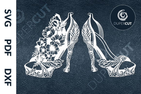 High Heels with Flowers Graphics and Illustrations Review