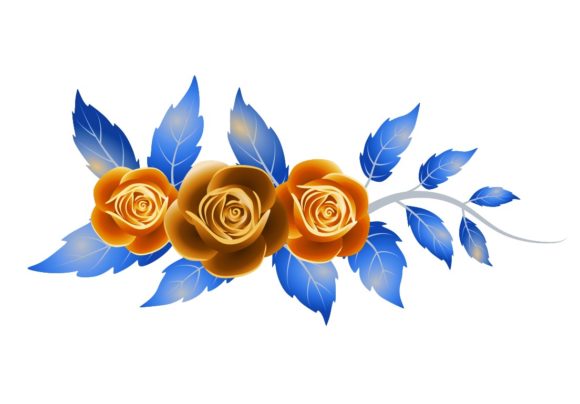 Stylized Roses Bouquets Illustrations Graphics Review