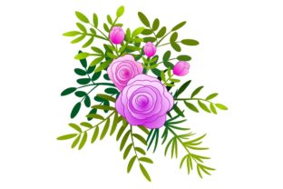 Stylized Roses Illustrations: Graphics for Editorial Polish